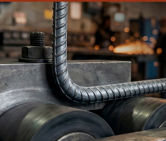 Cut and bend reinforcement steel